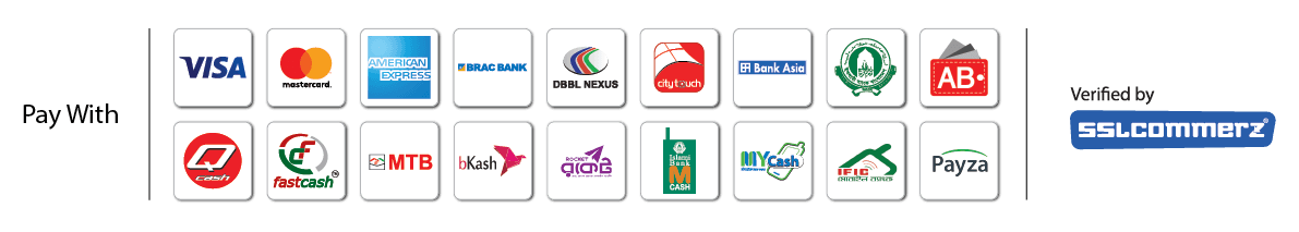 Accepted payment methods via SSLCommerz